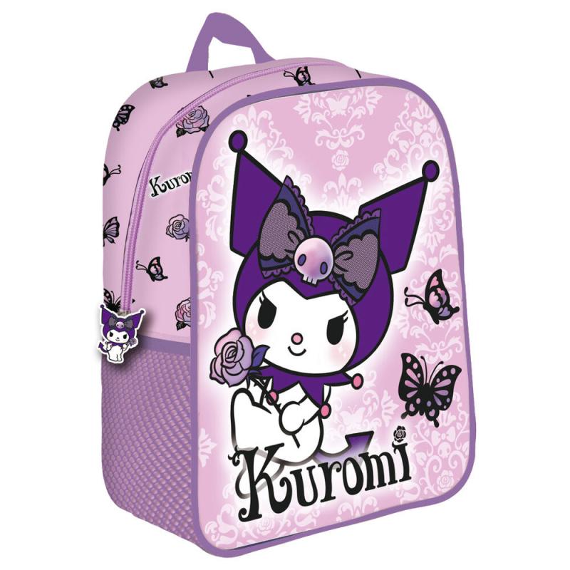 Mochila 3D Purple Kuromi Hello Kitty 30cm