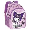 Mochila Purple Kuromi Hello Kitty 40cm