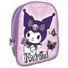 Mochila Purple Kuromi Hello Kitty 30cm