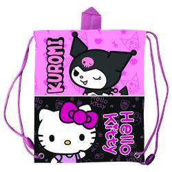 Saco merienda Kuromi & Hello Kitty 30cm
