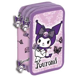 Plumier Purple Kuromi Hello Kitty triple