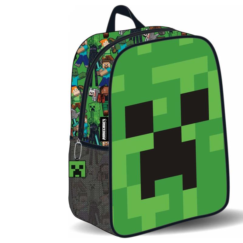Mochila 3D Face Minecraft 30cm