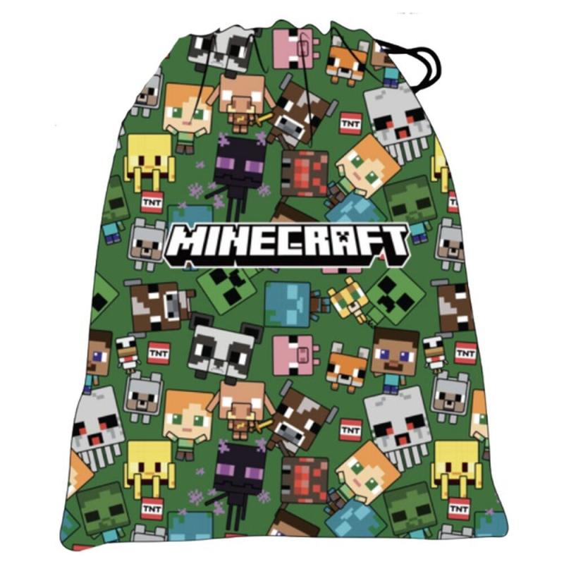 Saco merienda Characters Minecraft 30cm
