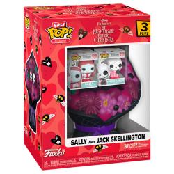 Figura Bitty POP Bouquet Disney Pesadilla Antes de Navidad Sally And Jack Skellington San Valentin