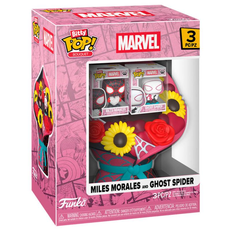Figura Bitty POP Bouquet Marvel Miles Morales and Ghost Spider San valentin