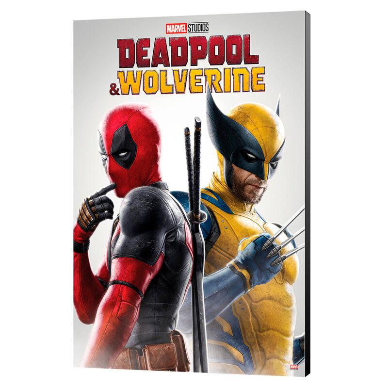 Cuadro madera Wolverine &#38; Deadpool Marvel