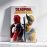 Cuadro madera Wolverine &#38; Deadpool Marvel