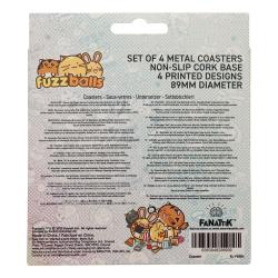 Fuzzballs Pack de 4 Posavasos