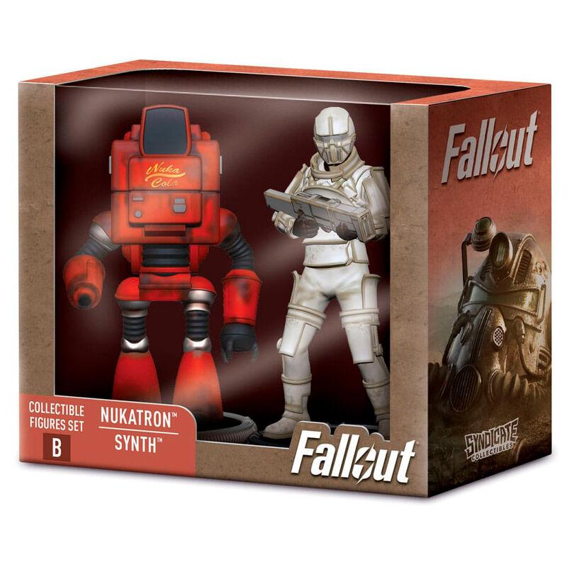 Set 2 figuras Nukatron &#38; Synth Fallout 7cm