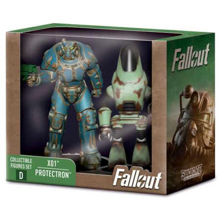 Set 2 figuras X01 &#38; Protectron Fallout 7cm