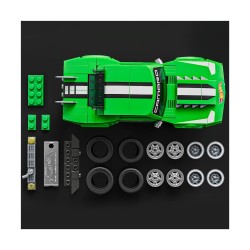 Mattel Hot Wheels Speed ​​Series Brick Shop  Camaro de Chevrolet, vehículo Camaro '68 personalizado JFT16