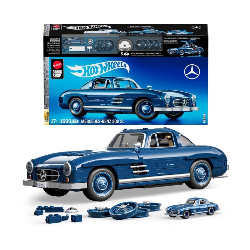 Hot Wheels Mattel Brick Shop Premium Mercedez Benz 300 SL - (HWW25)