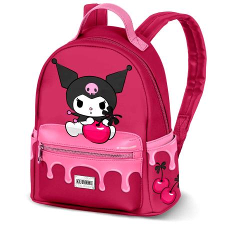 Mochila Cherry Kuromi Hello Kitty 25cm