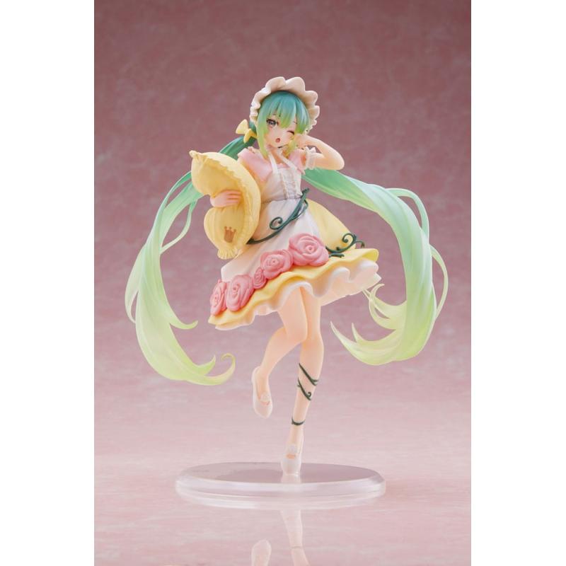 Hatsune Miku Estatua PVC Hatsune Miku Wonderland Figure Sleeping Beauty Reissue 18 cm