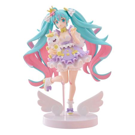Hatsune Miku Estatua PVC Tenitol Hatsune Miku Yumekawa Princess Lavender Ver. 21 cm