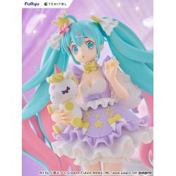 Hatsune Miku Estatua PVC Tenitol Hatsune Miku Yumekawa Princess Lavender Ver. 21 cm