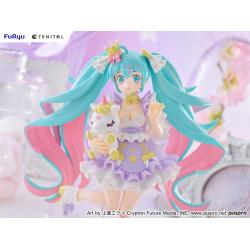 Hatsune Miku Estatua PVC Tenitol Hatsune Miku Yumekawa Princess Lavender Ver. 21 cm