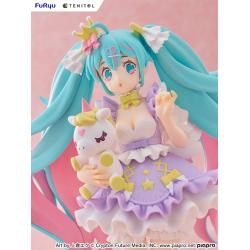 Hatsune Miku Estatua PVC Tenitol Hatsune Miku Yumekawa Princess Lavender Ver. 21 cm