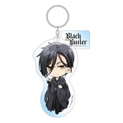 Black Butler: Public School Arc Llavero Pink Sebastian 8 cm