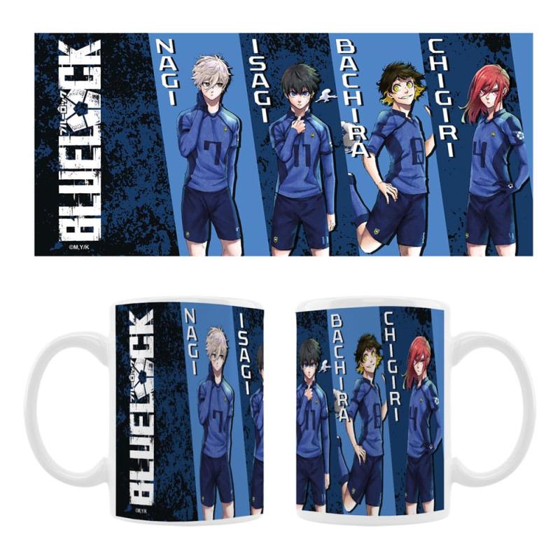 Blue Lock Taza Cerámica Nagi, Isagi, Bachira & Chigiri