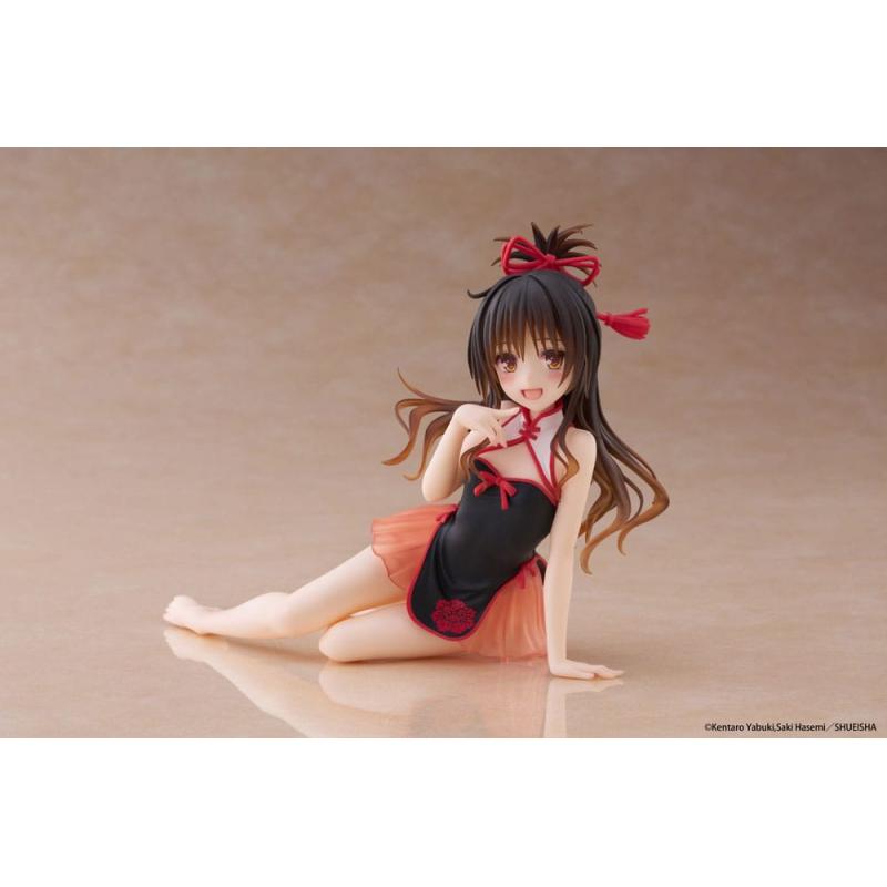 To Love-Ru Darkness Estatua PVC Desktop Cute Figure Mikan Yuki Chinese Dress Ver. 13 cm