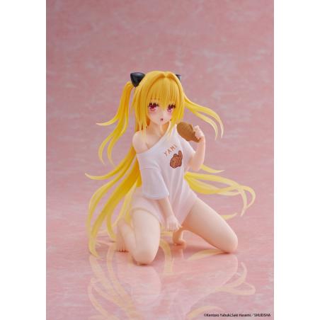 To Love-Ru Darkness Estatua PVC Desktop Cute Figure Golden Darkness Roomwear Ver. 13 cm