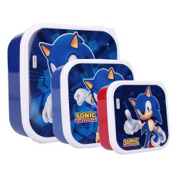 Sonic the Hedgehog Pack de 3 Fiambreras Sonic Fresh Bites
