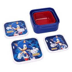 Sonic the Hedgehog Pack de 3 Fiambreras Sonic Fresh Bites