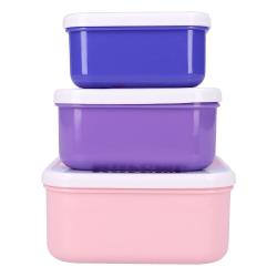 Sanrio Pack de 3 Fiambreras Kuromi Fresh Bites