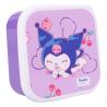 Sanrio Pack de 3 Fiambreras Kuromi Fresh Bites