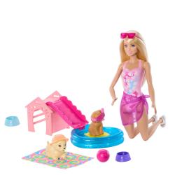 Muñeca Piscina Perritos Barbie