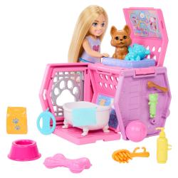 Muñeca Chelsea Perro & Transportin Barbie