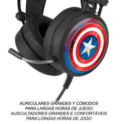 Auriculares gaming Capitan America Marvel