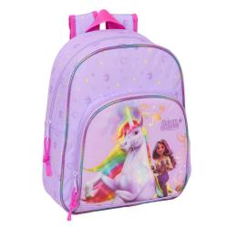 Mochila Academia Unicornio 34cm adaptable