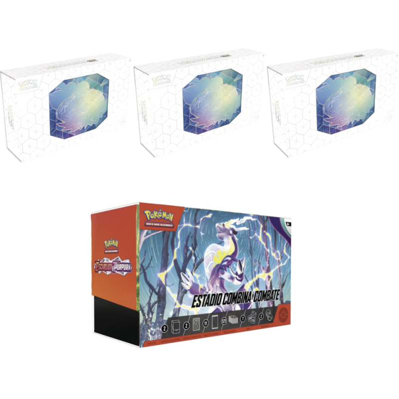 Por cada 3 Terapagos ex GRATIS 1 Estadio Combina y Combate