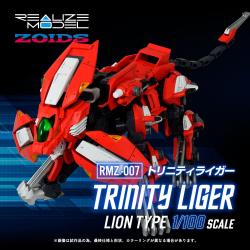 Zoids Maqueta Plastic Model Kit 1/100 RMZ-007 Trinity Linger (Reproduction) 26 cm