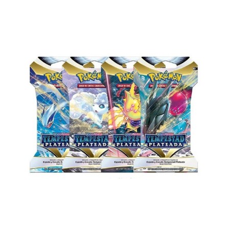 Pokémon TCG Sleeved Booster Pack - Espada y Escudo.Tempestad Plateada [ESP]