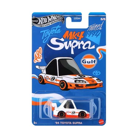 Hot Wheels Silver Series Tooned Gulf Racing - Toyota Supra 1994 (JCB65)