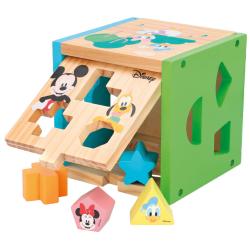 Cubo formas madera Mickey Minnie Disney
