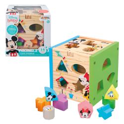 Cubo formas madera Mickey Minnie Disney