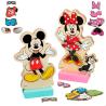 Juego magnetico madera vestidos Minnie Disney