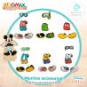 Juego magnetico madera vestidos Minnie Disney