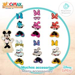 Juego magnetico madera vestidos Minnie Disney