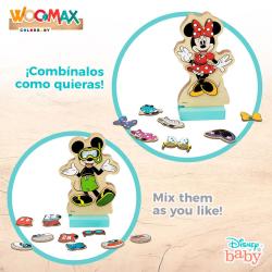 Juego magnetico madera vestidos Minnie Disney