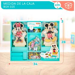 Juego magnetico madera vestidos Minnie Disney