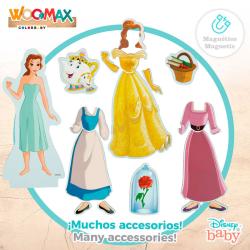 Juego magnetico madera vestidos Princesas Disney
