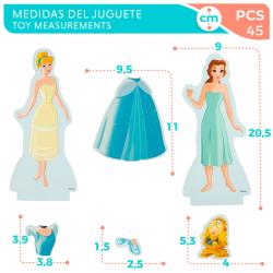 Juego magnetico madera vestidos Princesas Disney
