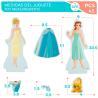 Juego magnetico madera vestidos Princesas Disney