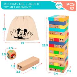 Juego Torre Bloques + Domino madera Disney
