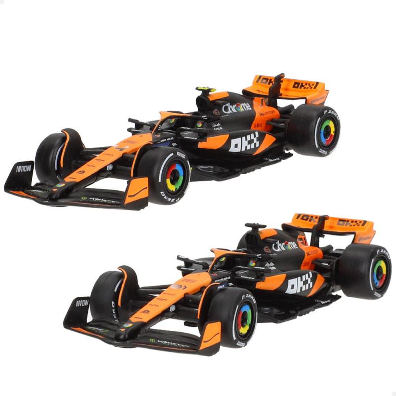 Blister 2 coches Mclaren MCL38 F1 2024 metal